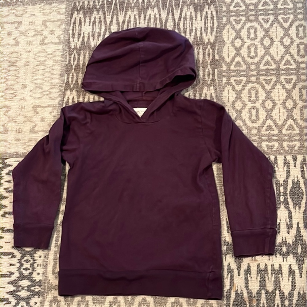 Mini mioche purple pullover hoodie VGUC S (5-6Y) organic cotton